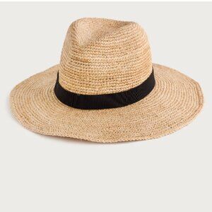 LIKE NEW - J. Crew Wide Brim Straw Packable Hat